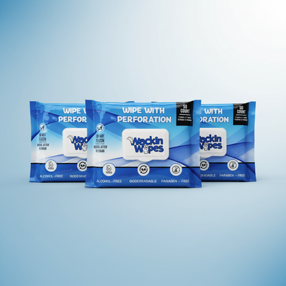 Wackin Wipes - 50 Count with Perforated Center | 1 Pack
